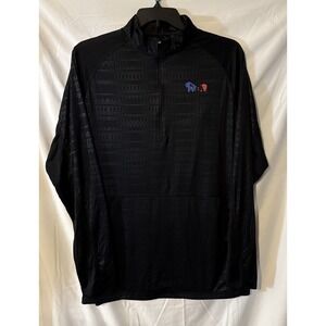 Holloway Jacket Adult Large Black Heat Seal Stretch Quarter‎ Zip Pullover PMBA